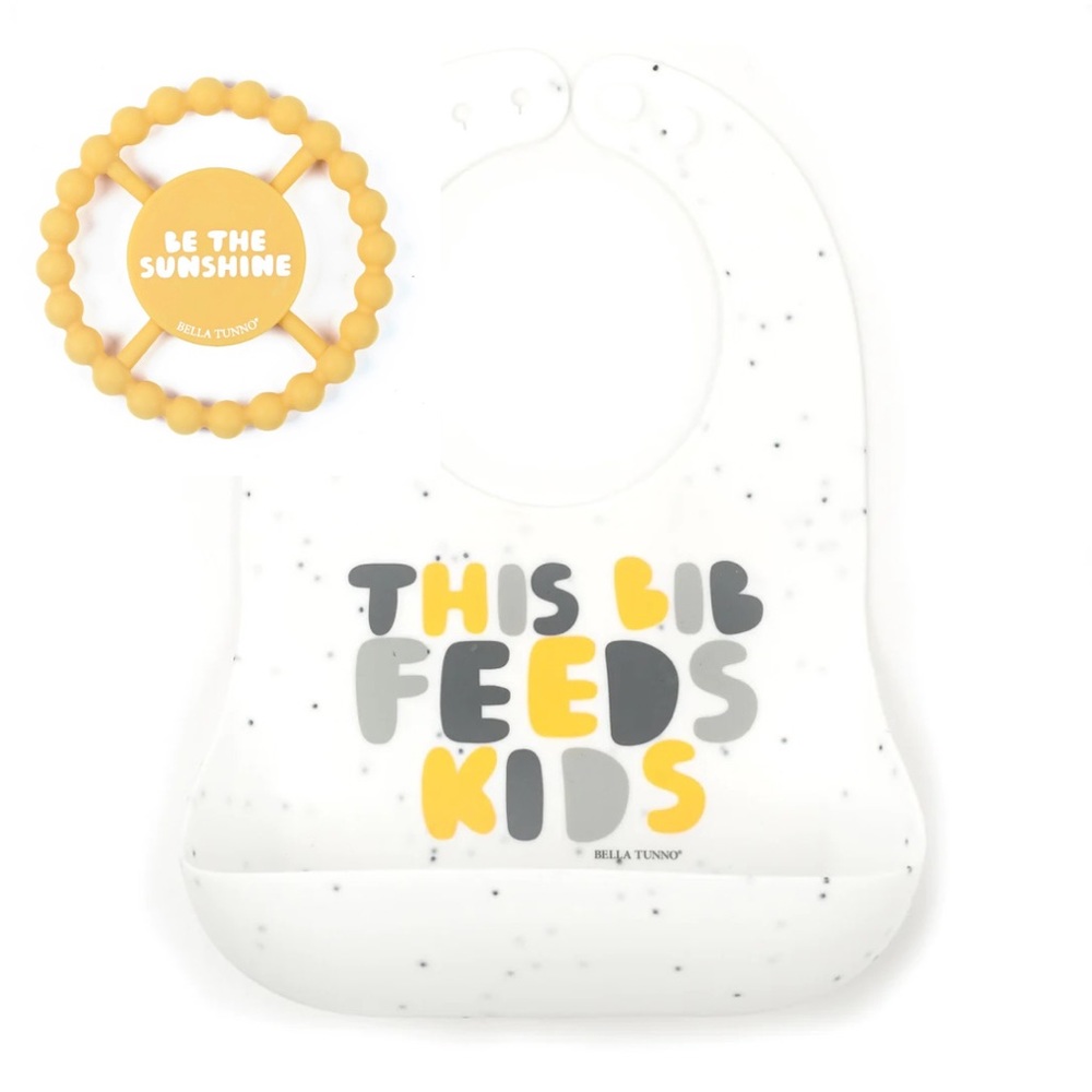 Silicone Bib and Teether Bundle